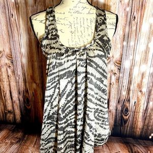 Zebra pattern tank top